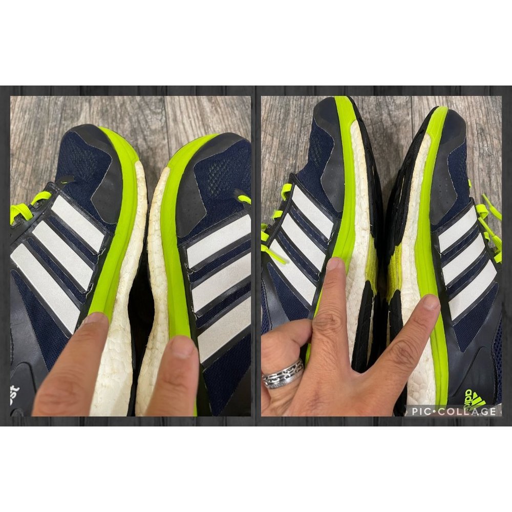 ADIDAS GLIDE BOOST SUPERNOVA Blue Mens Running Shoes Sneakers size 10 - Picture 11 of 12